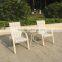 Garden Patio Aluminum Mesh Patio Furniture Bistro Table and Chairs