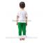 2016 wholesale low moq kids clothes cotton t shirt baby girls outfit boutique kids clothing Summer green pants                        
                                                                                Supplier's Choice