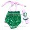 2016 baby girls swimsuit within matching headband set,kids swimwear