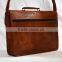 Real Leather Vintage Messenger Bag Shoulder Cross Body Bag Genuine Leather Briefcase Satchel Sling Bag