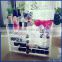 Clear 5 tier acrylic make up organizing drawer