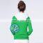 2015 custom lady's fashion pullover fleece printed sweatshirts hoodies