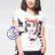 Custom 100 cotton women printing t shirt wholesale china
