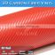 3D Red Stretch Carbon Fiber Sticker Design for Motorcycle 1.52x30M