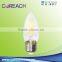4W LED Filament Candle Light AC100-260V E27/E26 CE certified