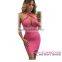 Big Stock Wholesale Rosy Multi-wear Open Back Sexy Ladies One Piece Dress