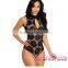 Dear-lover Black Floral Lace Sleeveless ladies adult teddy sexy lingerie