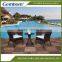 Gemhom Bistro Dining Set with 2 Stacking Chairs