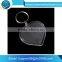 2016 best sale cheap clear custom printed acrylic plastic heart keychain