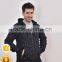 New Men's Fashion Thickening Hooded Zipper Unlined Upper Garment Suitable for European and American Markets