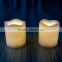 Small wave Shaped plastic LED tealight