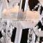 White Glass Coloured Chandelier Parts Crystal Pendant Lights