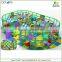 War theme free design CE & GS standard eco-friendly LLDPE kids indoor playground for sale with ball shooting gun toys