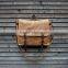 Custom high quality waxed canvas messenger bag