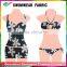 flower print floral ladies swimming cap fabric