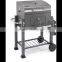 charcoal BBQ grill trolley grill camping grill with side table