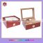 Custom Wood cigar humidors box with acrylic clear lid