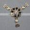 flower shape shoe upper accessories sandal metal buckels&