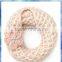 pink corsage flower loop scarf /loop scarf knitting pattern /circle loop scarf