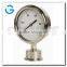 High quality 4 inch all stainless steel diaphragm sanitary pressure gauge
