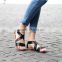 CX056 lady strappy pin buckle sandals