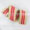 3 inch wide polyester cotton striped woven jacquard webbing