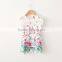 2015 New butterfly print lace kids fashion show dresses
