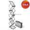 Metal folding adjustable A4 PS/wood book shelf