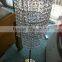 5 Arm Gold Plated Candelabra With Crystal Balls,Wedding Table Center Piece,Candelabra Wedding Candelabra,Crystal Candelabra