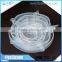 OEM silicone stretch lids set of 5 , Silicone Cup Clear lids