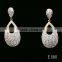 Latest artificial jewelry brass material drop earrings wholesale ruby earring