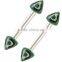 hot sale stainless steel triangle design eyebrow body jewelry