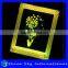 Valentine's Day Gift 3D Photo Frame LED 7 Colors Flashing Flower Desk Night Light