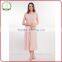 100% weave sexy skin pink ladies western long dress sexy