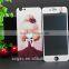 beautiful cartoon mobile phone protective case front and back tempered glass screen protector for iphone 5