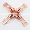 #5 Rose Gold Metal Zipper Slider Wholesale OEM zipper slider