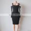 Wholesale midi women frock girls fit long sleeve backless ladies sex suzhou dress