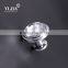 1 inch contemporary clear zinc base chrome plated crystal handle pull