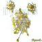Golden Topaz Pendant Sets, Bridal Pendant Sets, Diamond jewelry