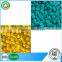 Recycled colored PVC granules