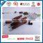 2016 beautiful design sample 3 pcs outdoor BBQ tool set with red handle
