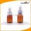 1oz Amber Plastic Bottles for Essential Oils with Eye Dropper