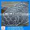 Etched stainless steel dust network