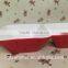 Stocked three small ceramic grids red dinner plate