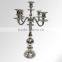 Wedding candelabra/Antique aluminium candelabra with silver finish