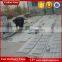 Cube Pattern Grey Mesh Backed Cobblestone Pavers Flooring