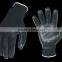 Sunnyhope blue nitrile knitted hand polishing gloves for industrial