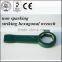 sparkproof al-br straight handle hex spanner 6 point wrench