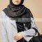 fashion islamic clothing Grey Undertone One Button Linen Open Jacket Abaya