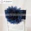 Hot Sale Fashion Handmade Organza Flower With Lycra Chair Band Chair Sash